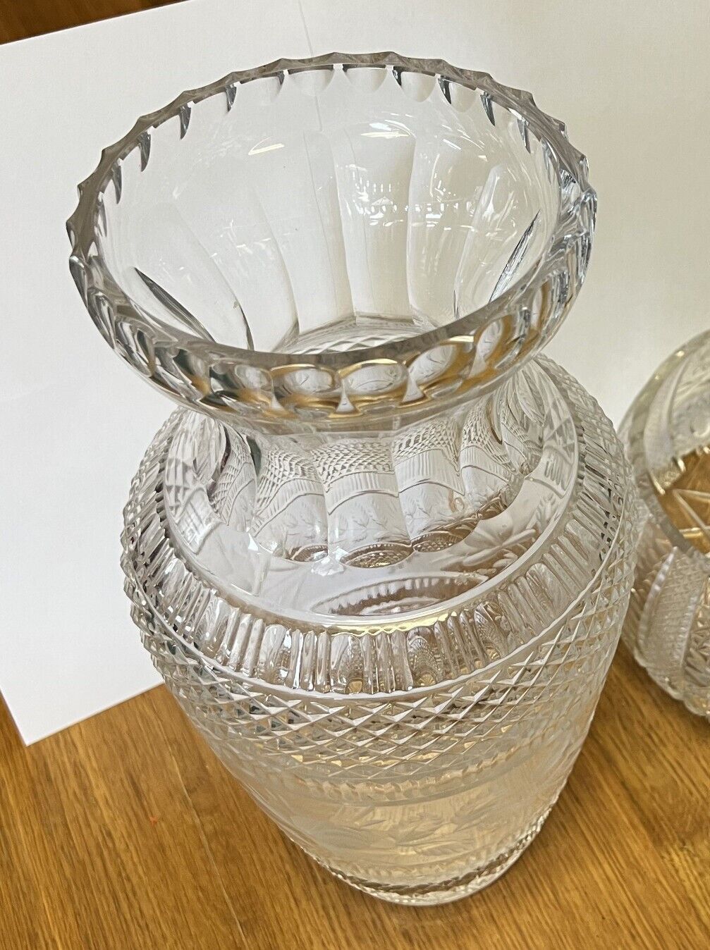 Crystal vase circa 1950
