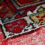 Tapis vintage fait main Yastik turc 48cm x 107cm (1950s)