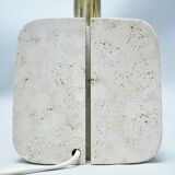 Travertine lamp fratelli mannelli 60s