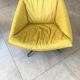 Yellow leather armchair