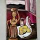 Vintage painting, still life
