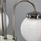 1930s Czech Art Deco Chandelier with Three Opaline Glass Globes