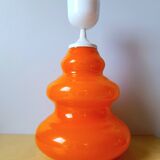 70s orange opaline pendant light