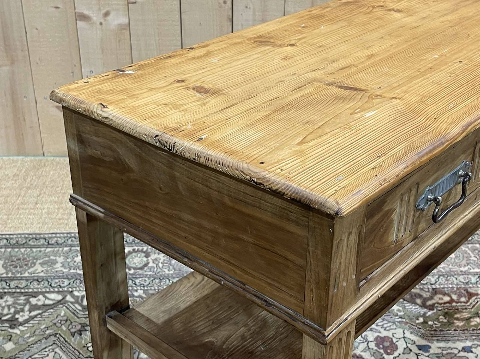 French fir console from the 1930s