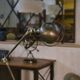 Lampe Jieldé 2 bras réglables sur socle par Jean-Louis Domecq 1950’s