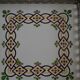 Numbered art deco table mat