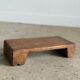 Tabouret d'appoint en teck asiatique blond