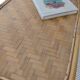 Vintage rattan coffee table from the 70s - organic lines, Riviera spirit.