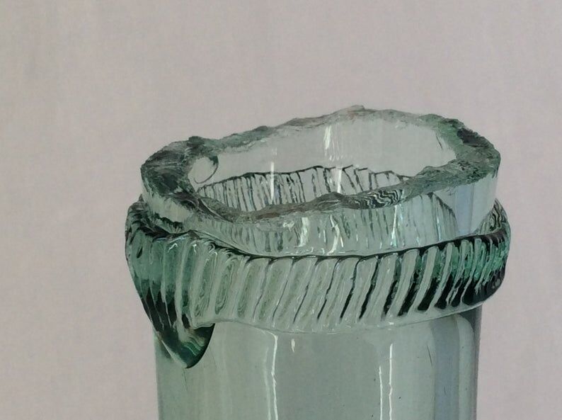 Dame-jeanne  en verre soufflé début du siècle
