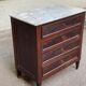 Commode du 19ème en acajou et marbre Louis XVI