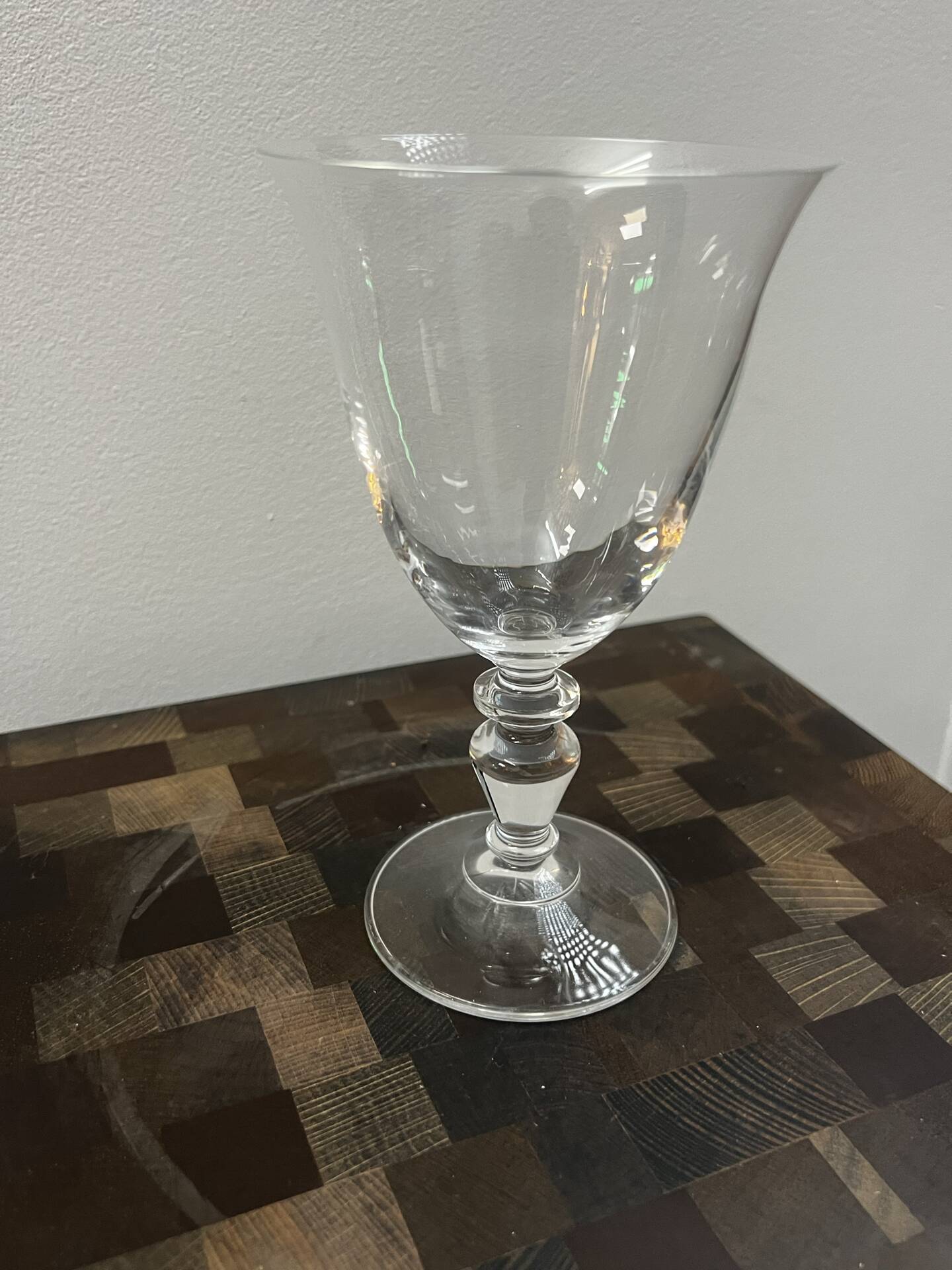 6 crystal glasses 1980