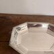 Octagonal Silver Metal Art Deco Plate Hallmarked Silversmith Fleuron Christofle