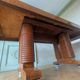 Art Deco table in walnut burl