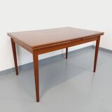 Vintage Scandinavian style dining table from the 50s and 60s in teak with extensions