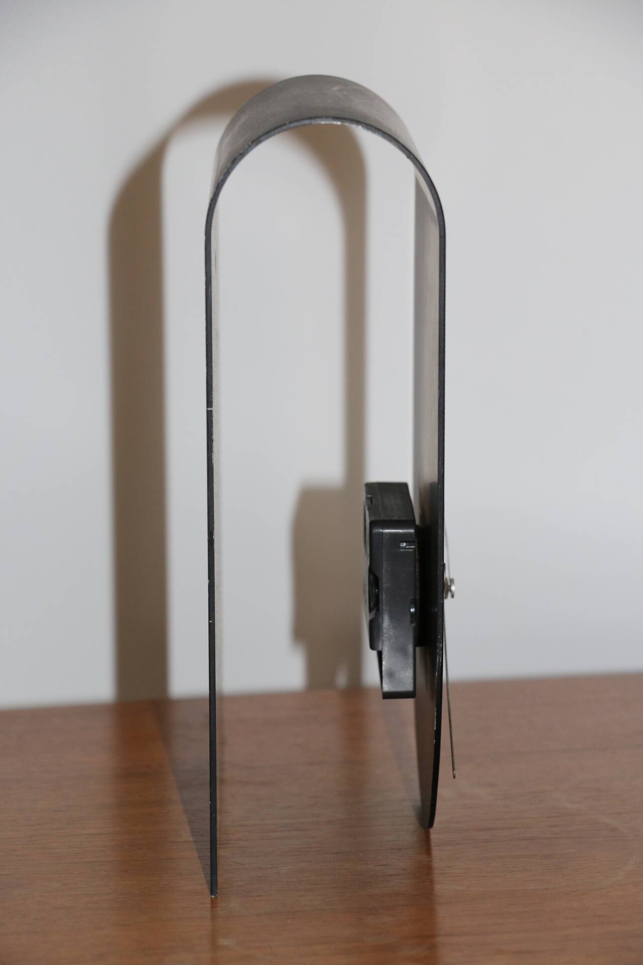 Clock “made in Italy” black steel