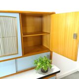 50s vintage kitchen cabinet with brass and formica