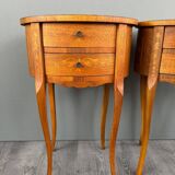 Pair of Louis XV Style Bedside Tables, Late 19th Century