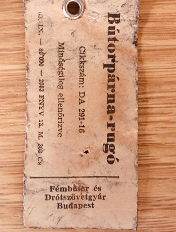 Hungarian spring Chair in chrome 1963