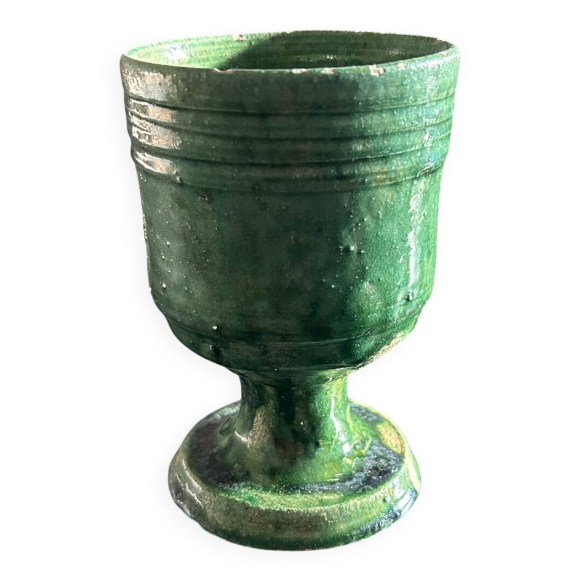 Small green Tamegroute vase