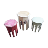 Moroccan stools, set of 3