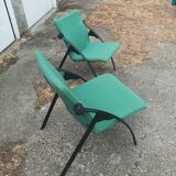 Paire de chauffeuses vintage design