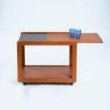 Trolley bar cart teak extendible japandi Danish Design, 1970s