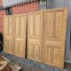 4 old cupboard doors in pitch pine