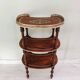 Antique guéridon with 3 levels in "bean" shape.