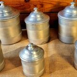 Série gigogne 6 pots épices années 40/50