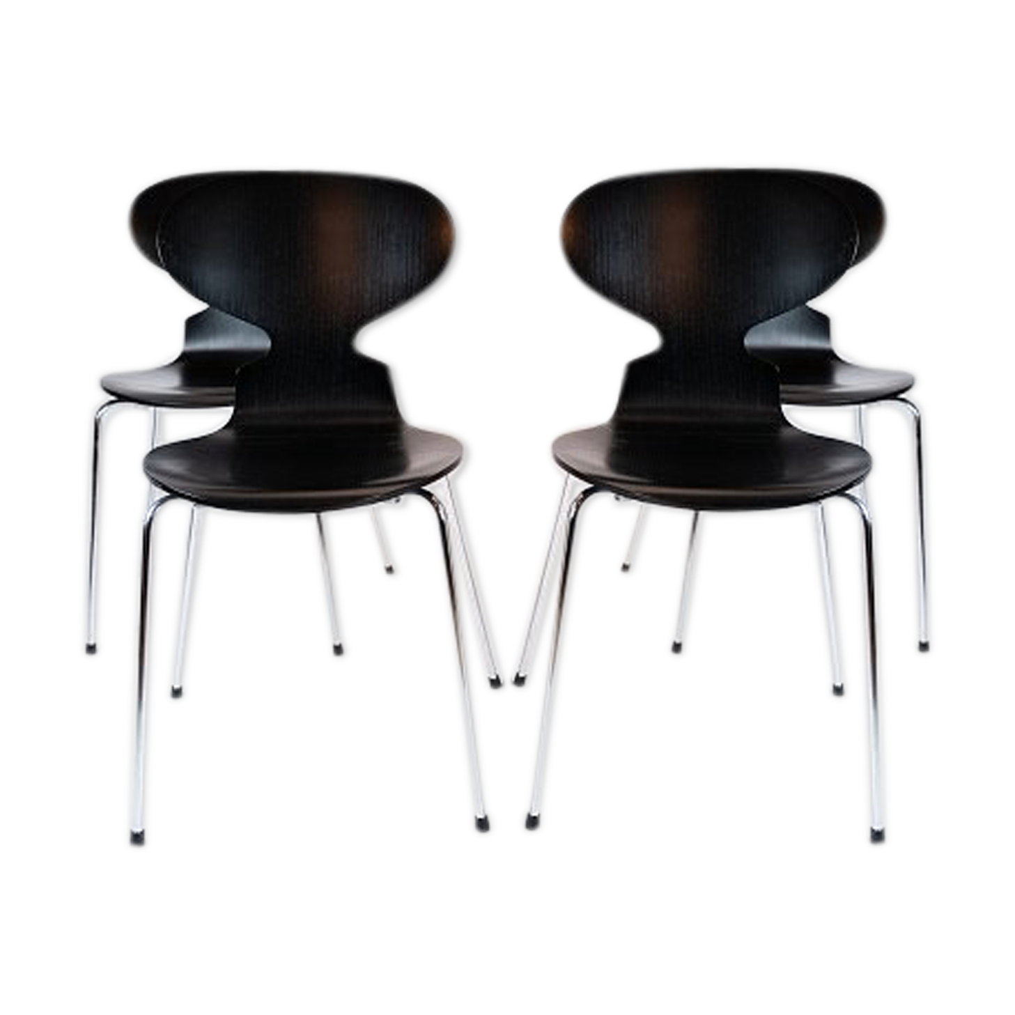 Ant chairs, model 3101, designed by Arne Jacobsen in 1952