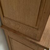 Solid oak library sandblasted