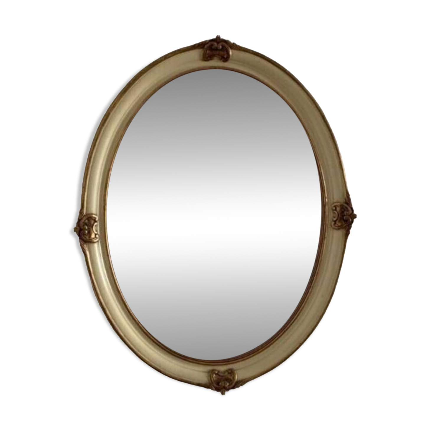 Mirror in wood and stucco with gilded highlights 20th century