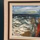 Original Swedish Oil on Canvas – “Figures” by Einar Emland – Vintage
