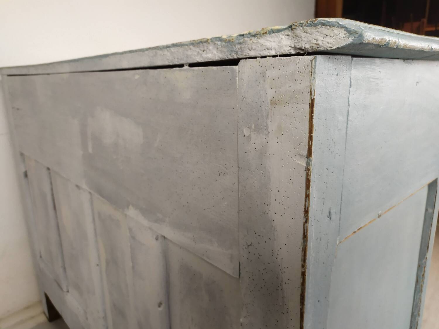 Antique patinated chest of drawers