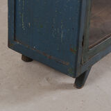 Old wooden cupboard blue