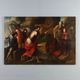 Ancient painting "The Baptism of the Eunuch" oil on canvas 17th century