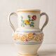 Vase with two twisted handles, Ceramiche Nicola Fasano, Grottaglie