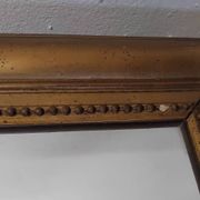 Ancien miroir en bois et plâtre 69x93cm