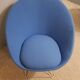 Pair of Italian blue low chairs 1950