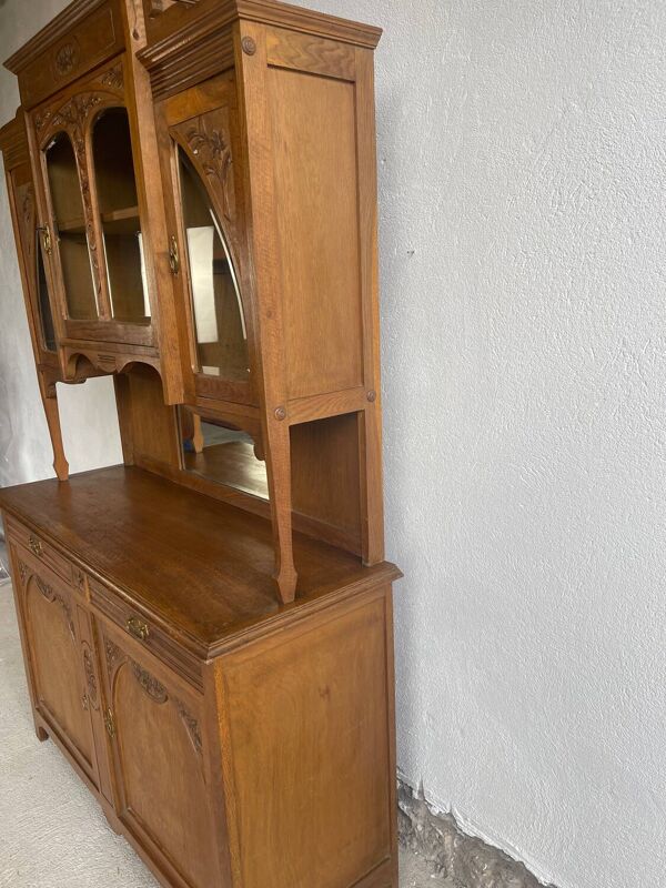 Buffet deux corps art nouveau