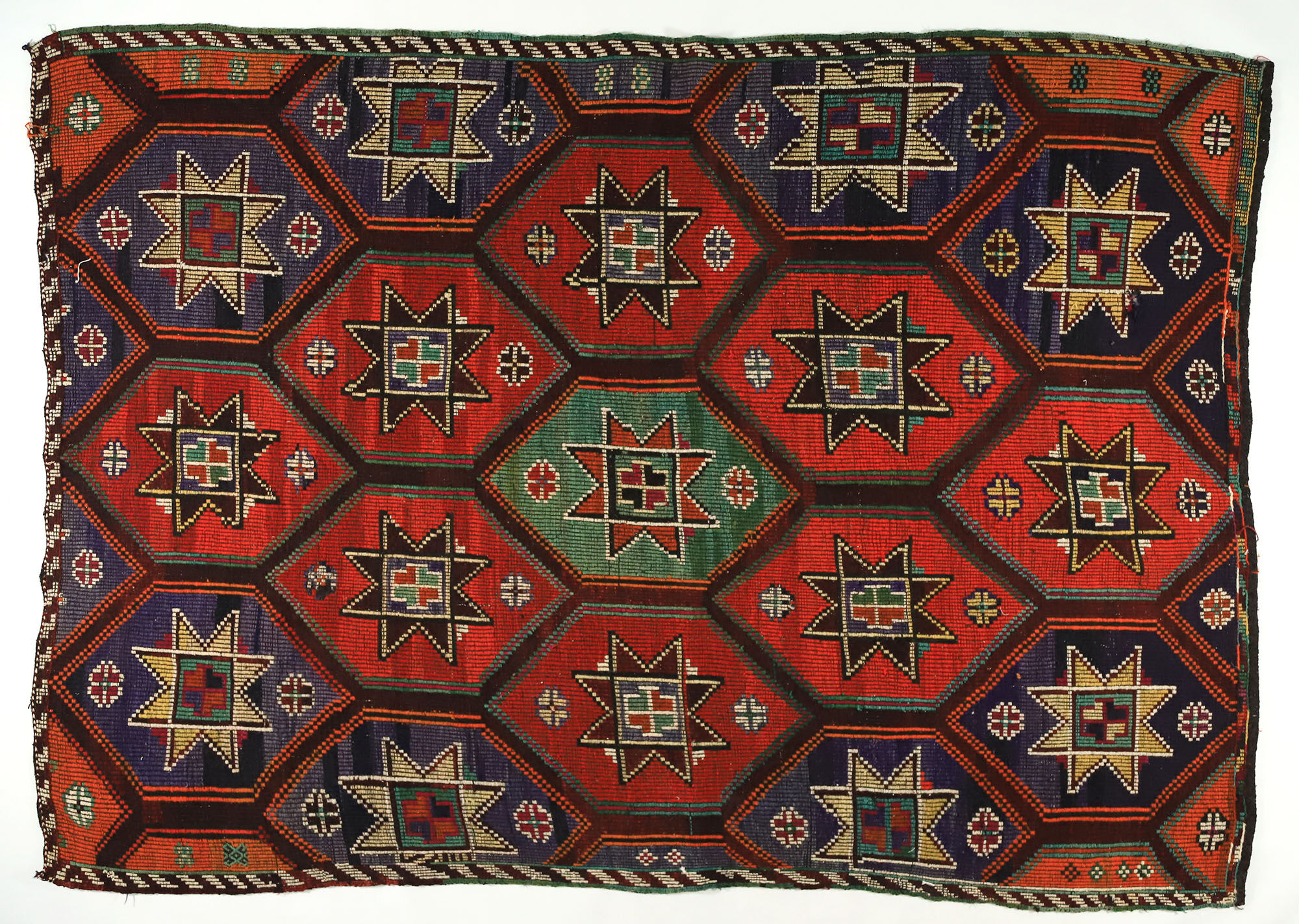 Anatolian handmade kilim rug 202 cm x 271 cm