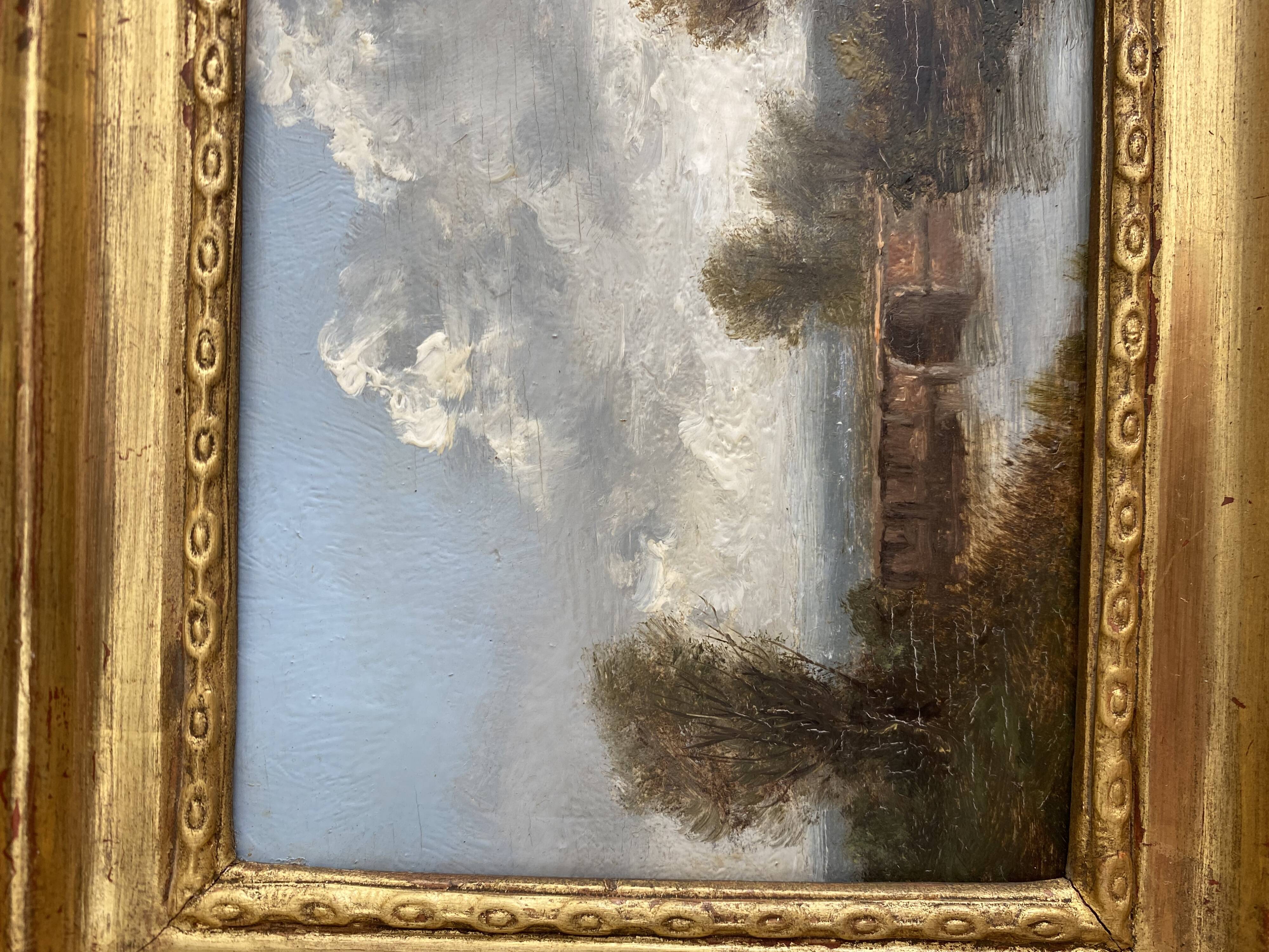 Landscape framed early twentieth