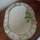 Mirror in real mother-of-pearl and brass