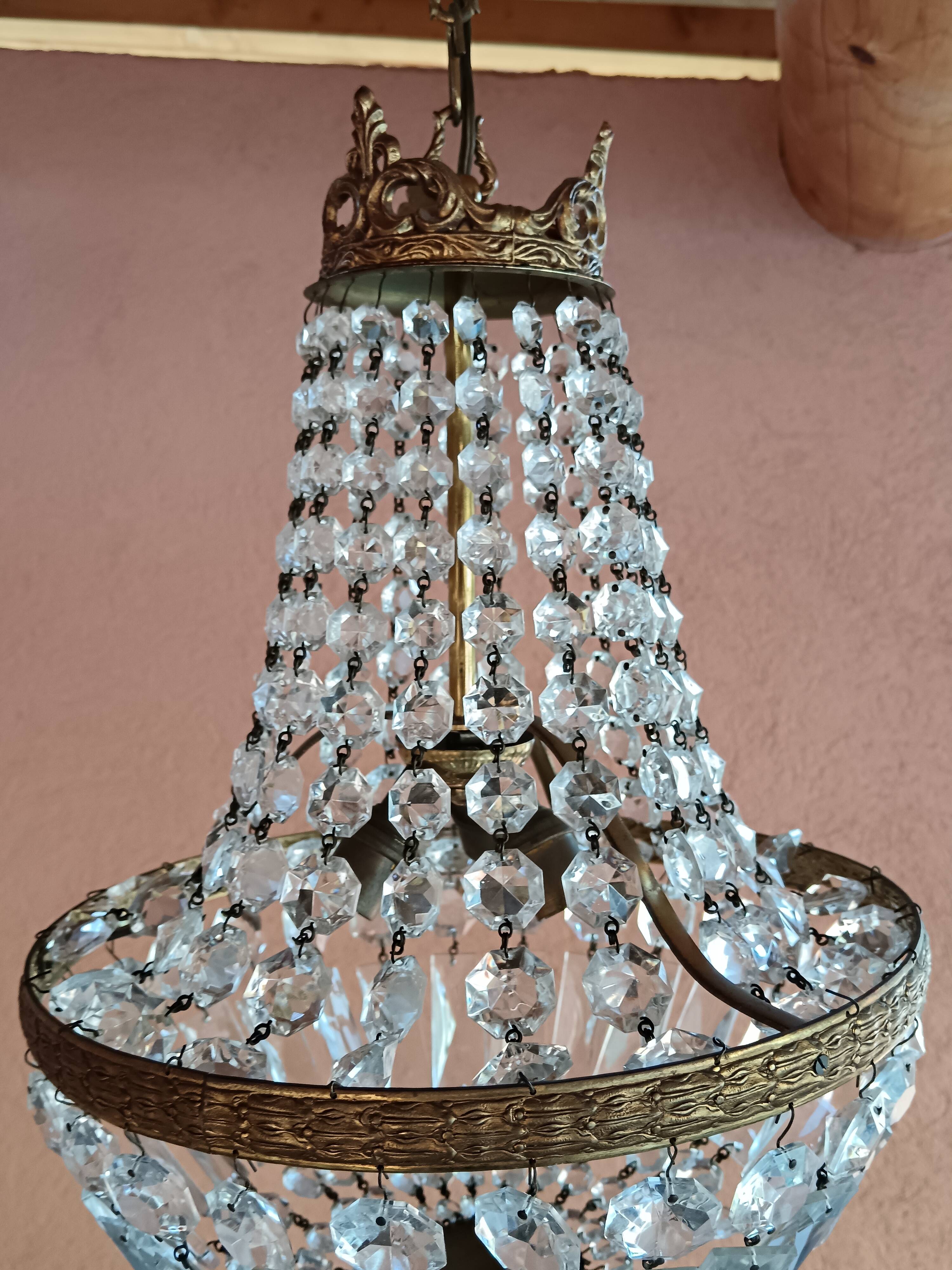 Balloon chandelier with tassels ø 30 cm