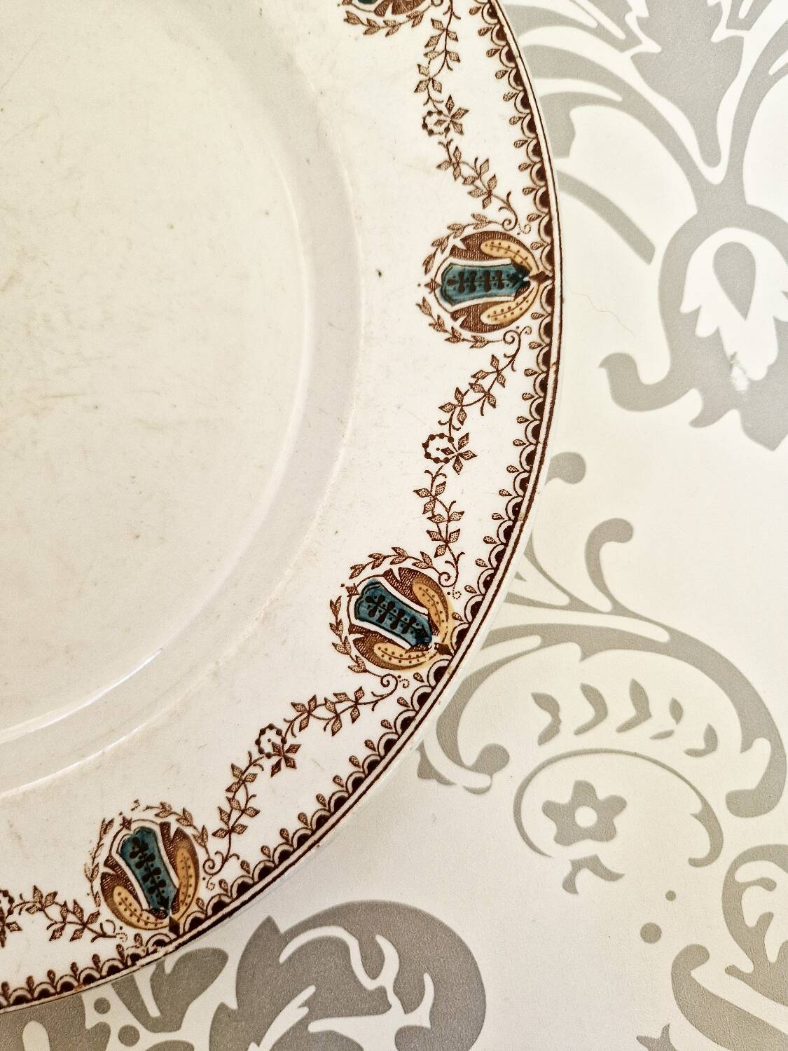 Old flat plates Terre de Fer Cadix Clairefontaine Léon Graves