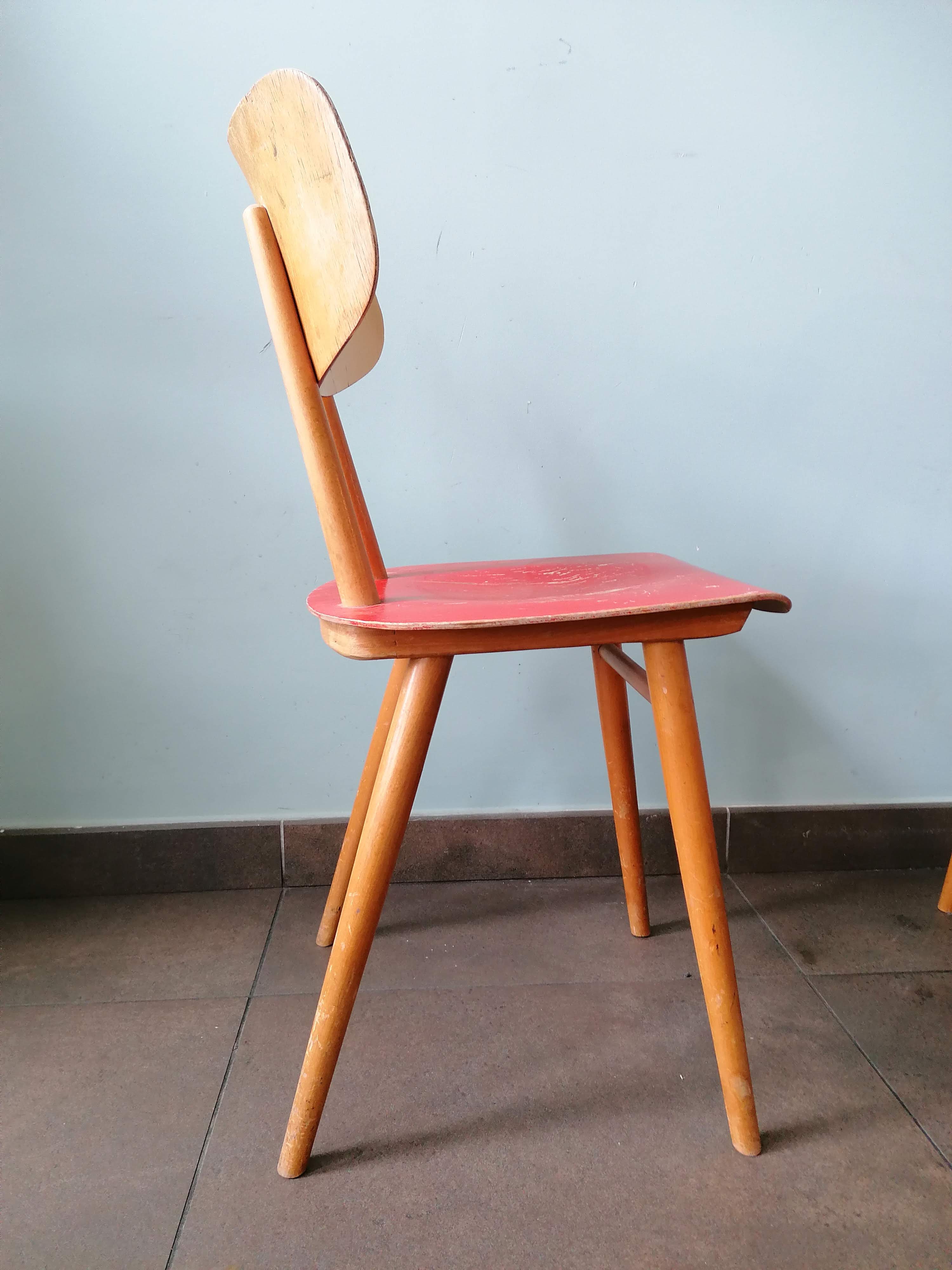 Set of 2 chair Ton (Thonet)ex Czechoslovakia, 1960