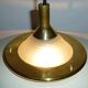 Metal and glass hanging lamp dating from the 1960s