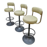 Tabourets de bar design suédois vintage 'Luxury dessin'