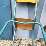 Set of 3 vintage school chairs