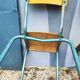 Lot de 3 chaises d'école vintage